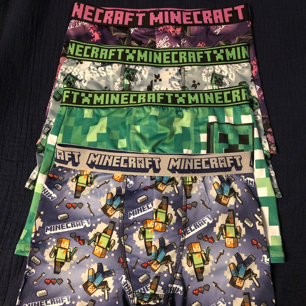 Brand New Boys Mine Craft Underwear sz 10